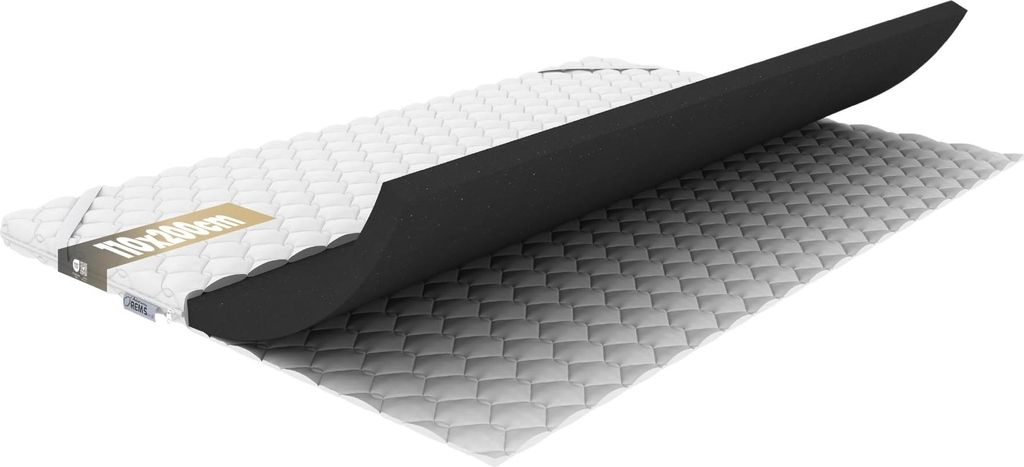 REM-Sen Matratzen Topper Matratzentopper 110x200cm Höhe 6cm Härtegrad 5 (H5) Mattress Topper aus sehr hart Polyurethanschaum, Dreilagige Membranh...