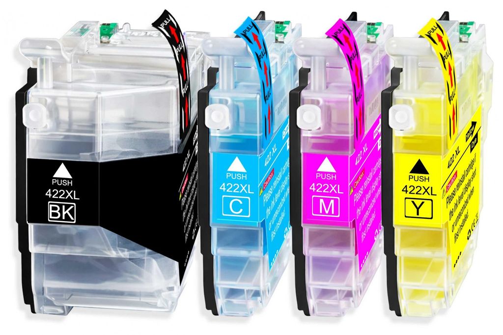 4er Pack Druckerpatronen 422 422XL kompatibel mit MFC-J5740 J5740DW