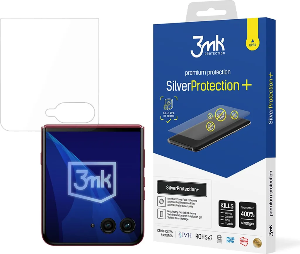 Pellicola Antimicrobica 3mk SilverProtection+ Motorola Razr 60 Ultra