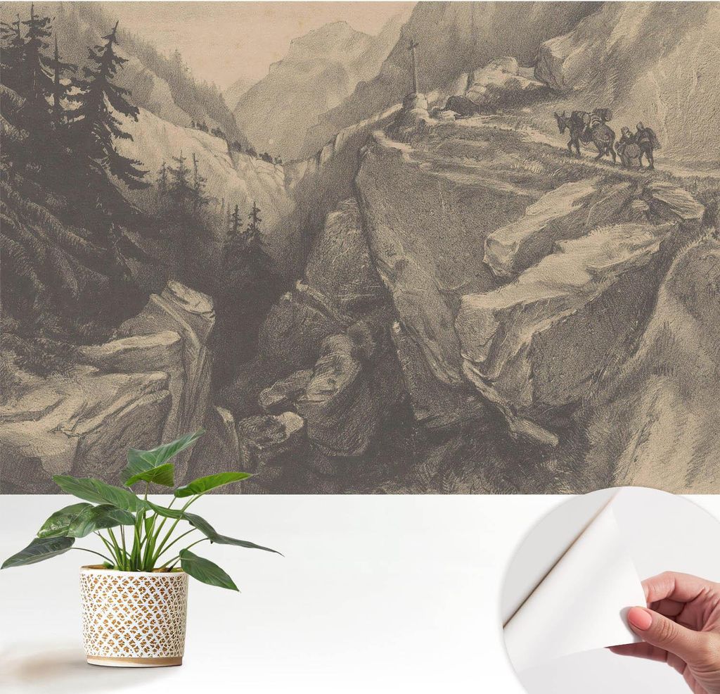 Fototapete selbstklebend - 152x104 cm - Tapete - Wandtapete - Wandbilder - Klebefolie - Dekofolie - Tapete Folie - Wand - Dekoration - Wohnzimmer -...