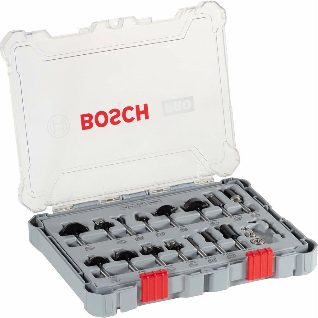 PRO Nutfräser-Set, gemischt, Schaft 6 mm, 15-tlg Produktbild 