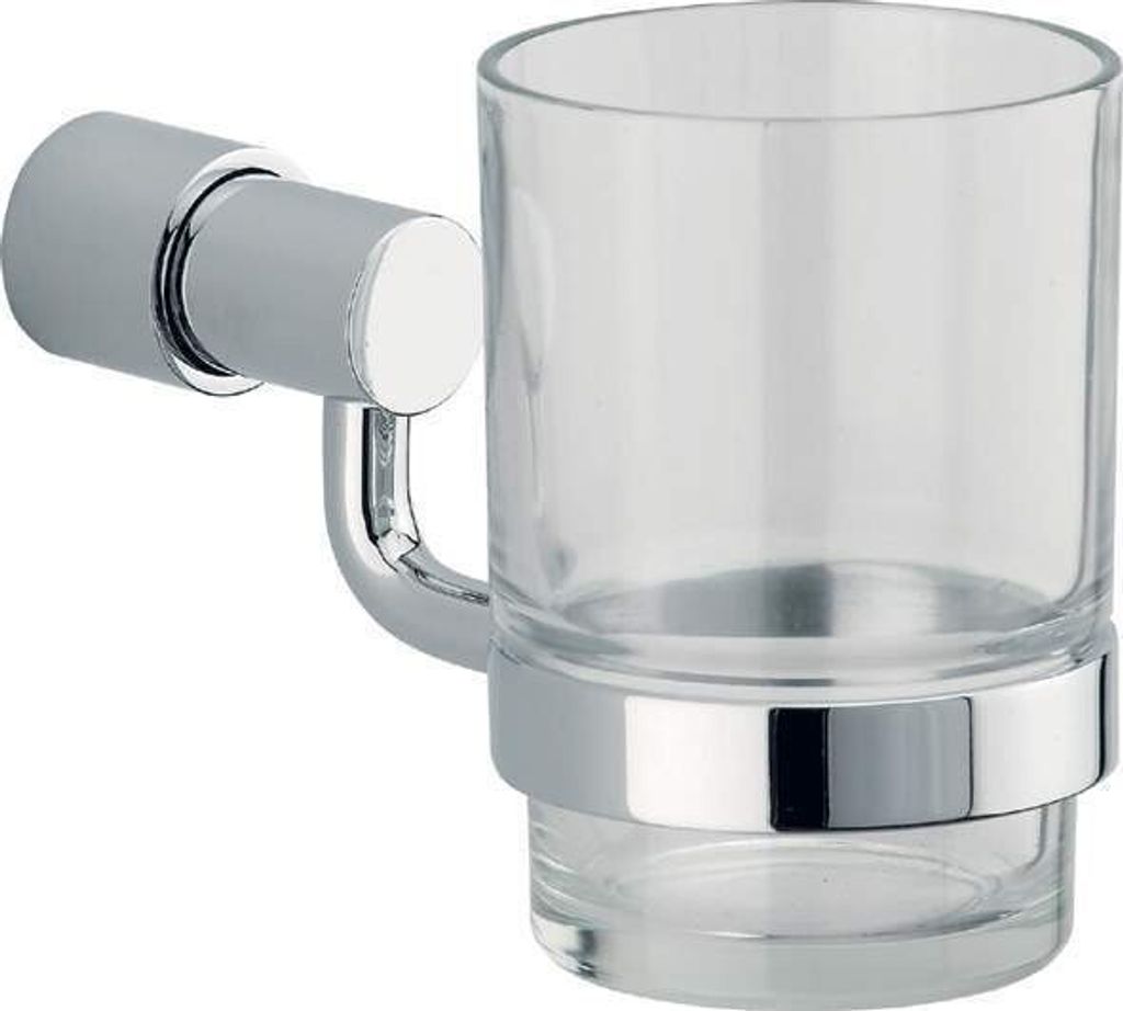 Sanwood Wand Bad Accessoires Zahnputz Becher Zahnbürsten Messing verchromt Malia