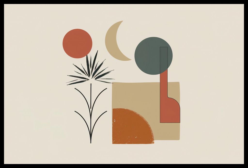 Plakat 60x40cm Sonne, Mond und Leben