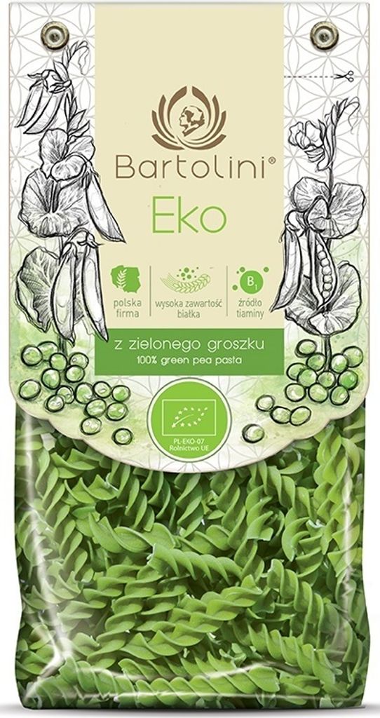 PROTEÍNOVÉ CESTOVINY (ZELENÝ HRÁŠOK)ZELENÉ 250 g - Obrázok produktu 