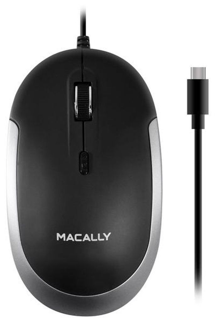 Macally UCDYNAMOUSE-SG, Beidhändig, Optisch, USB Typ-C, Produktbild 
