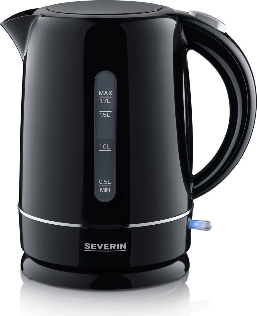 SEVERIN Wasserkocher WK 4322, schwarz Leistung: 2.200 Watt, Produktbild 