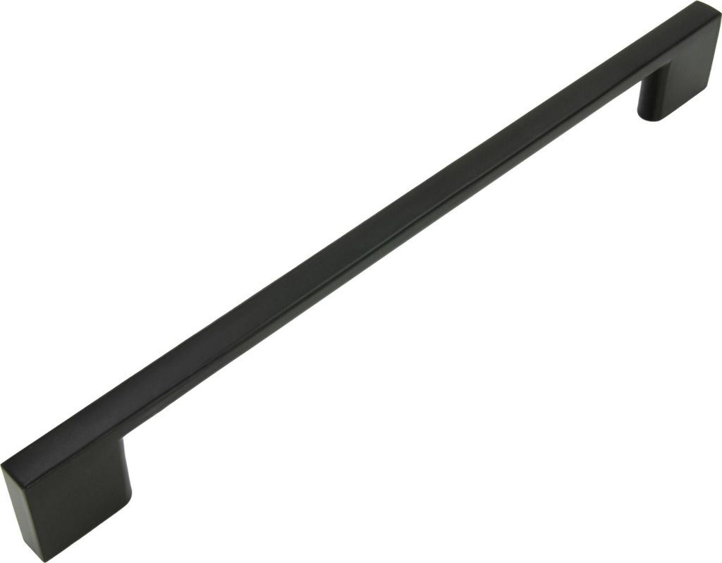 Schwarzer Möbelgriff 192 mm aus Aluminium - Klassischer, Produktbild 