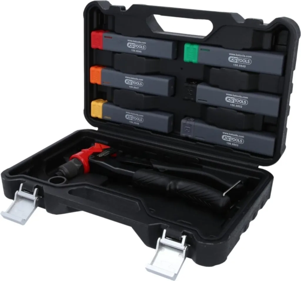 Set KS TOOLS 150.9850 | Pinza Rivetti e Dadi Professionale 3-in-1 - 5