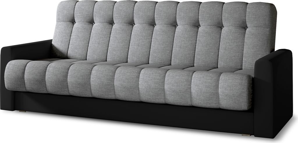 Sofa mit Schlaffunktion und Bettkasten, Couch für Wohnzimmer, Schlafsofa Federkern Sofagarnitur Polstersofa Wohnlandschaft mit Bettfunktion - 195 ...