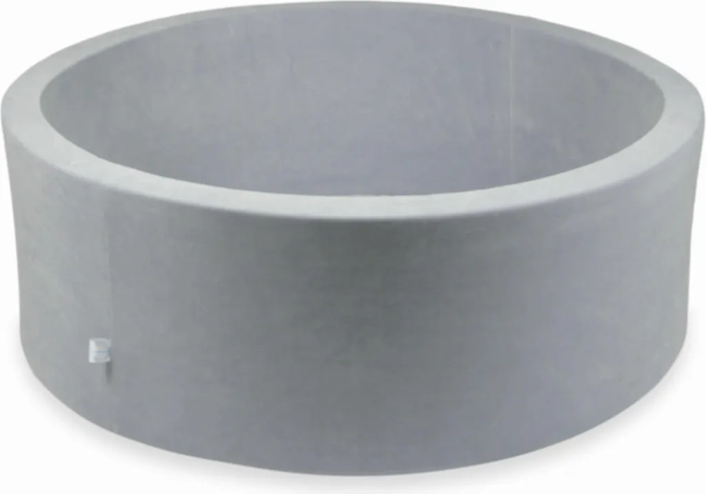 Piscina per Bambini Velvet Soft 110x40cm | Grigio Chiaro High-Density