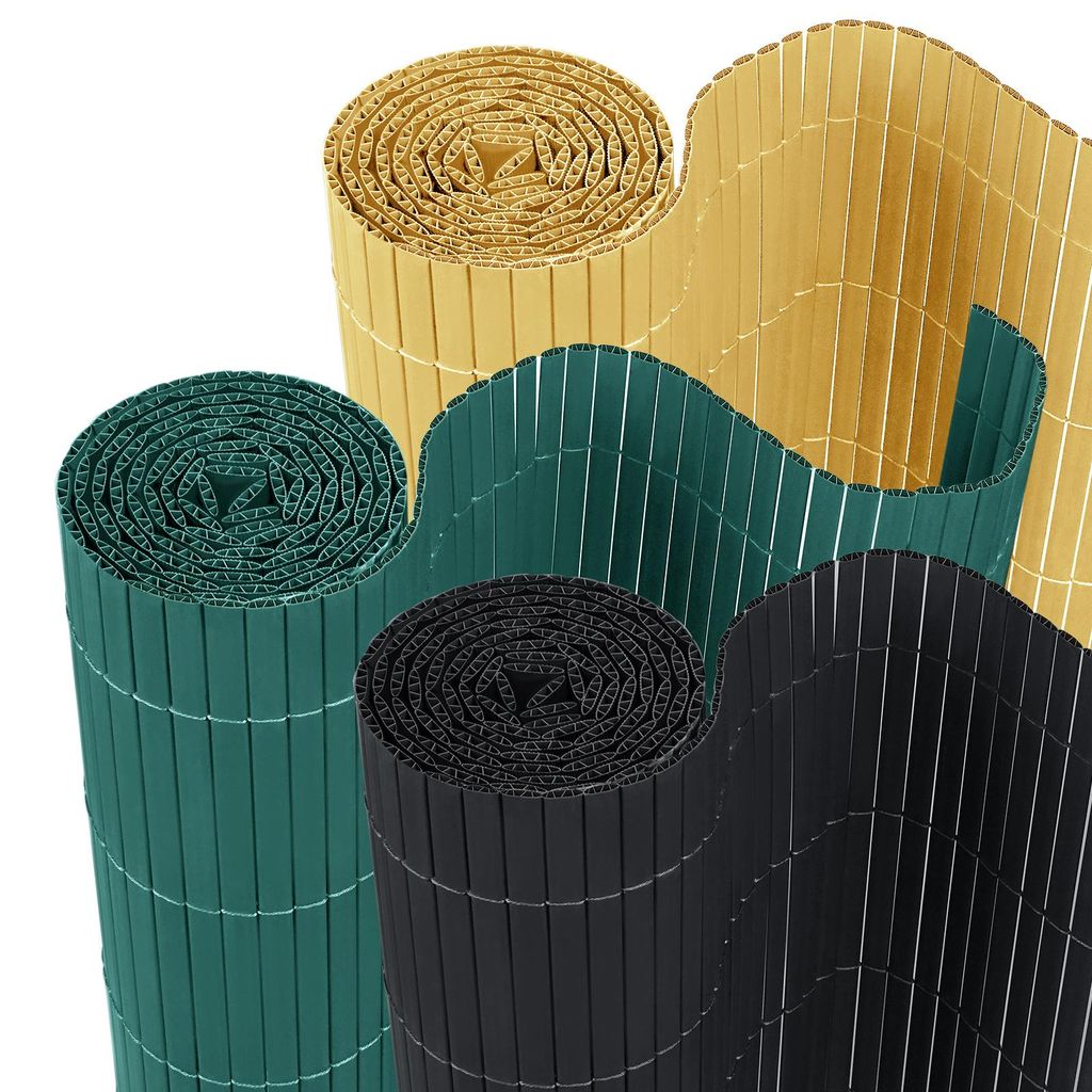 QEENTOE PVC Sichtschutzmatte 200x500 cm mit Kabelbindern | Produktbild 