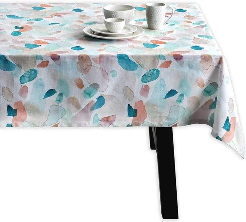 Linge de table de jardin : Nappe de pique-nique carrée en pur coton