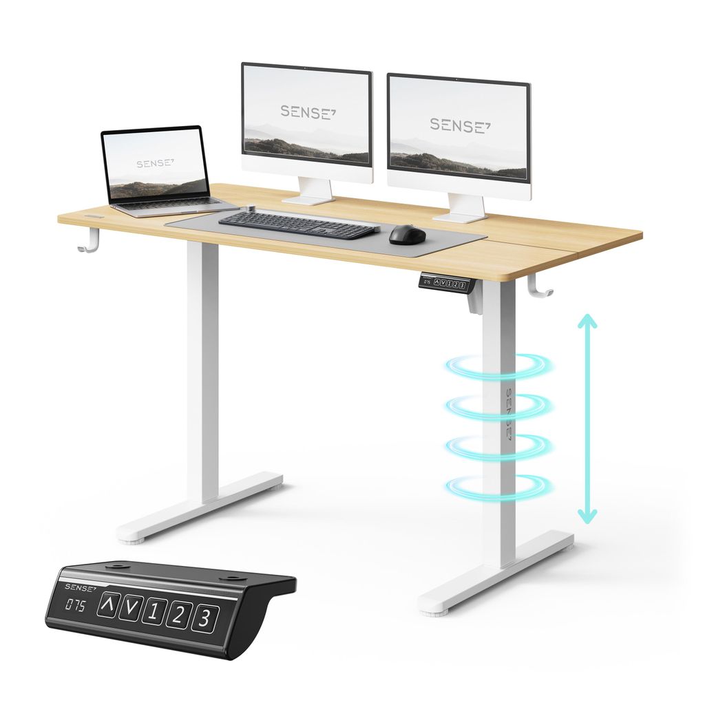 NOJO LIGHT: Verstelbaar bureau, elektrisch, stabiel, Productafbeelding 