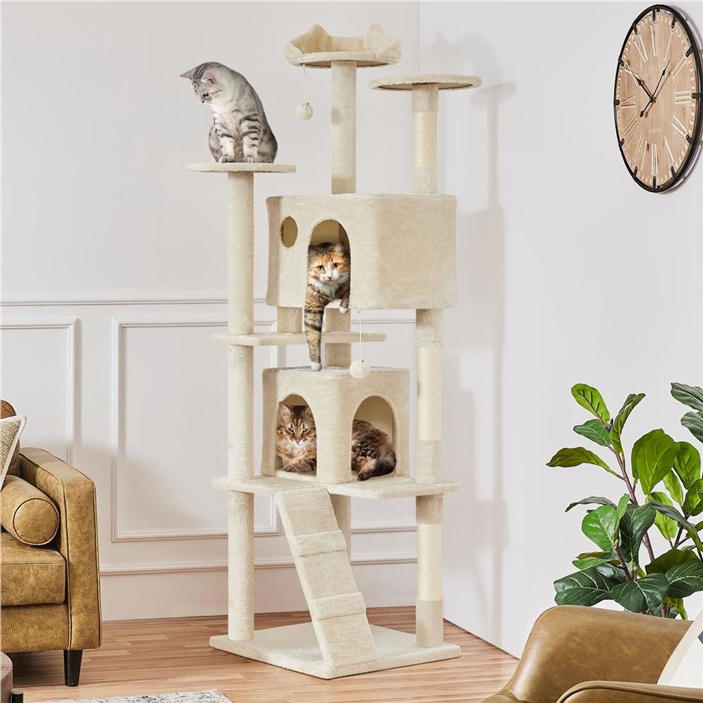 Yaheetech XXL Kratzbaum, 202,5 cm, mehrstufig, mit 3 Produktbild 