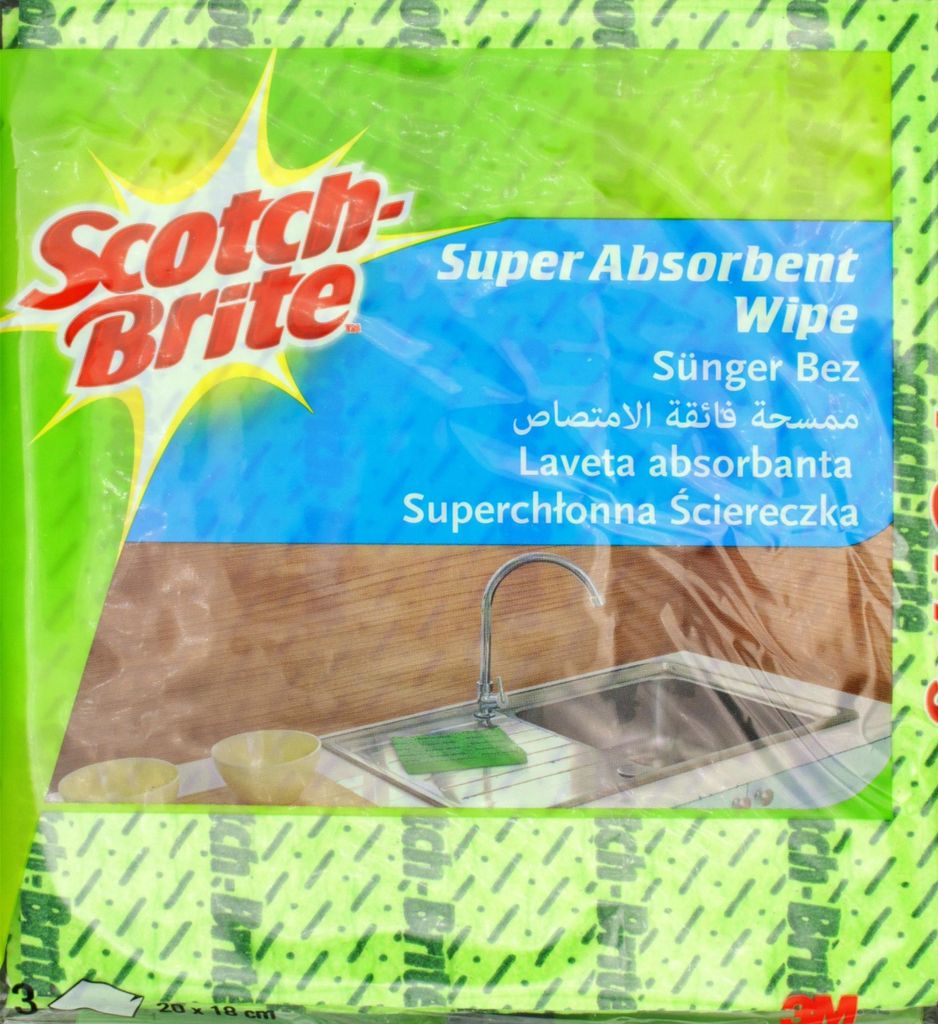 Scotch-Brite™ uniwersalne ścierki (gąbczaste) 3 szt Zdjęcie produktu 