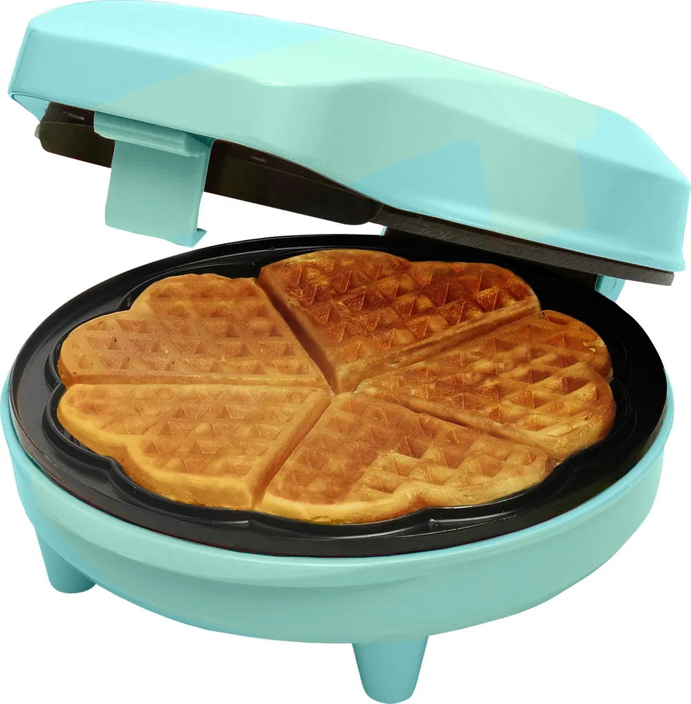 Bestron Piastra Waffle 700W Menta | Cottura Uniforme e Antiaderente - 1