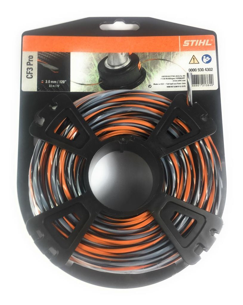 Stihl Mähfäden kreuzförmig mit Carbonanteil CF3 Pro Rolle Produktbild 