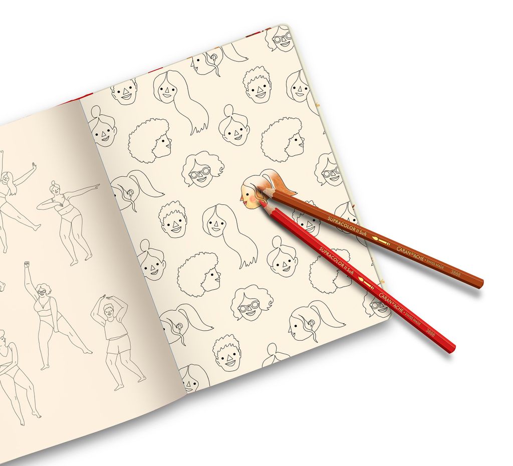 Skizzenbuch „Nina Cosford“, A5, CARAN D'ACHE 454.423 Produktbild 