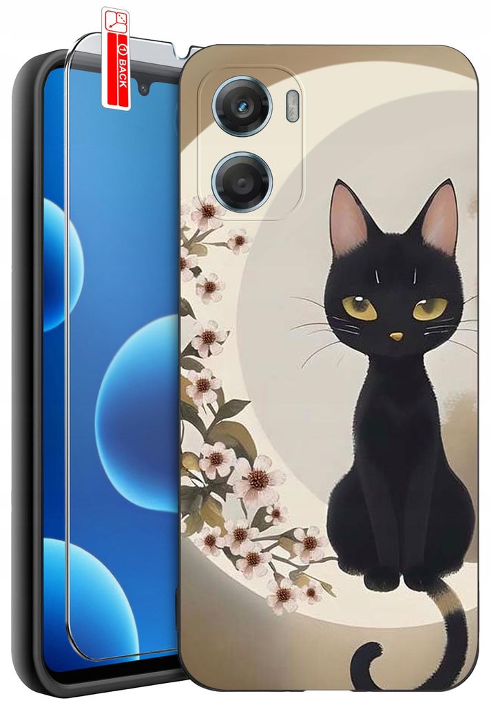 Hülle für Motorola G06 | G06 Power-Designs | Mattes Silikonetui + 9H-Glas