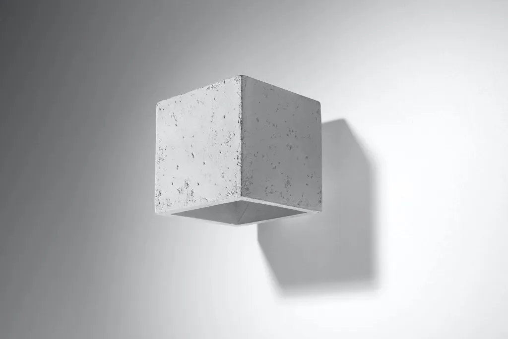 Applique Murale Béton QUAD - Solution Éclairage Anti-Éblouissement