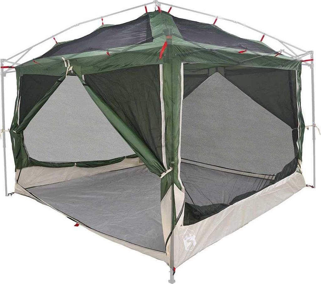 Stabli Innenzelt mit Dach Grün und Grau 300 x 300 x 250cm - DE413969 - Campingzelte