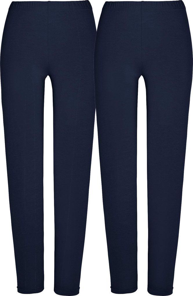 REDBEST Damen-Leggings, lang 2er-Pack marine/marine 44 / 46