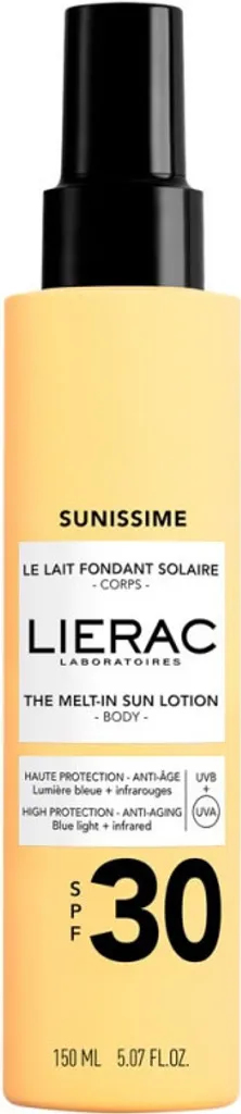 Latte Solare Lierac Sunissime SPF 30 | 150ml Fondente Anti-Età Corpo