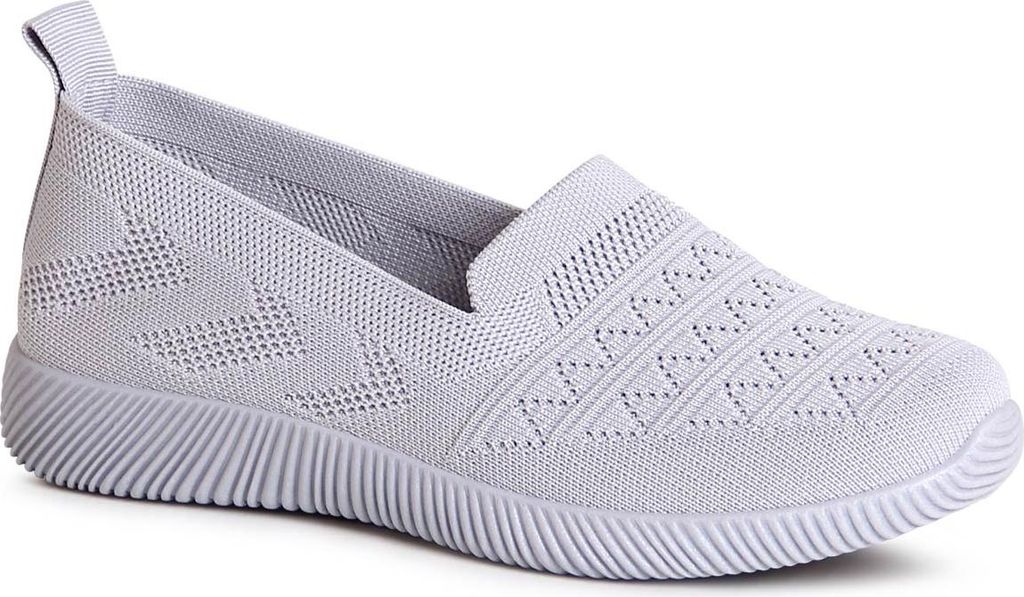 topschuhe24 2758 Damen Halbschuhe Light Slipper, Farbe:Grau, Größe:38 EU