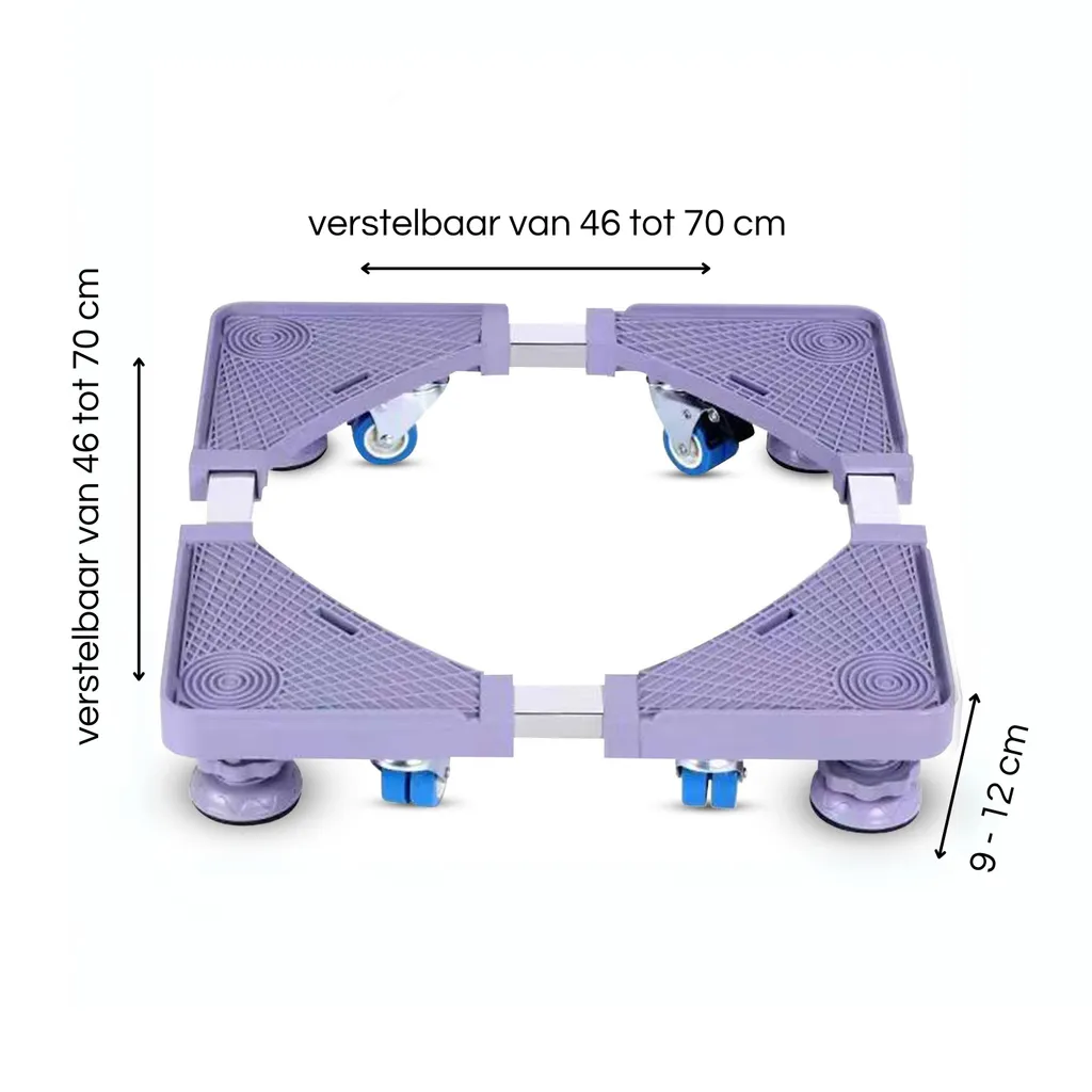 Support Lave-Linge Réglable Haute Résistance 300 kg - Base Mobile Pro - 3