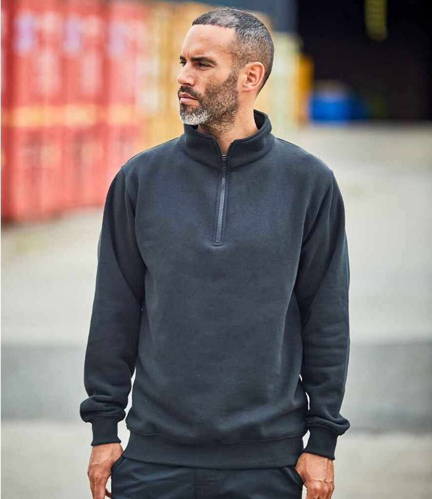 PRO RTX - Sweatshirt mit kurzem Reißverschluss für Herren PC5374 (3XL) (Flaschengrün)