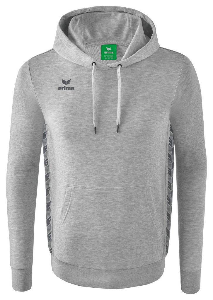 Erima Essential Team Hoody Hellgrau meliert/schiefergrau