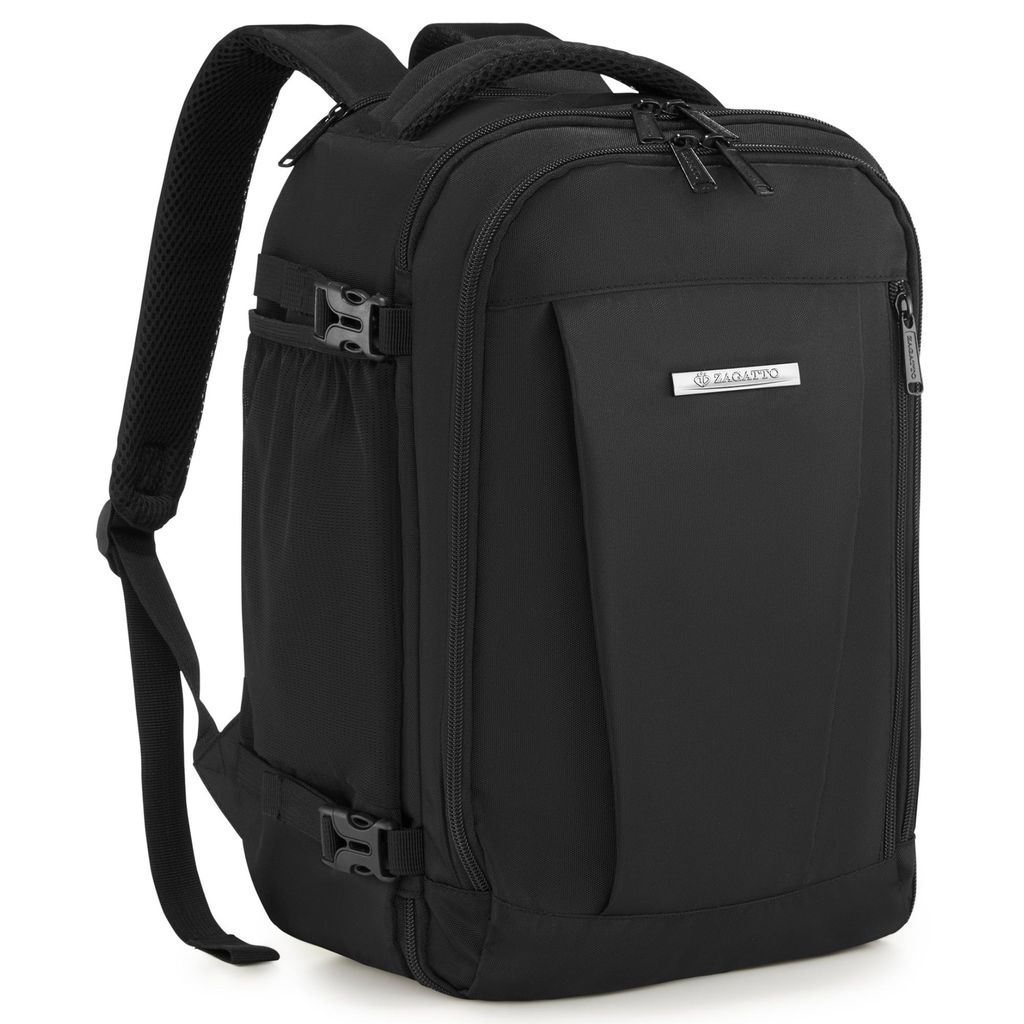 Zagatto Reiserucksack Handgepäck 40x30x20 24L WIZZAIR RYANAIR Schwarzer ZG1132