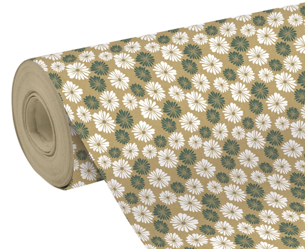 Clairefontaine Geschenkpapier "Gänseblümchen" Secare-Rolle (B)700 mm x (L)50 m