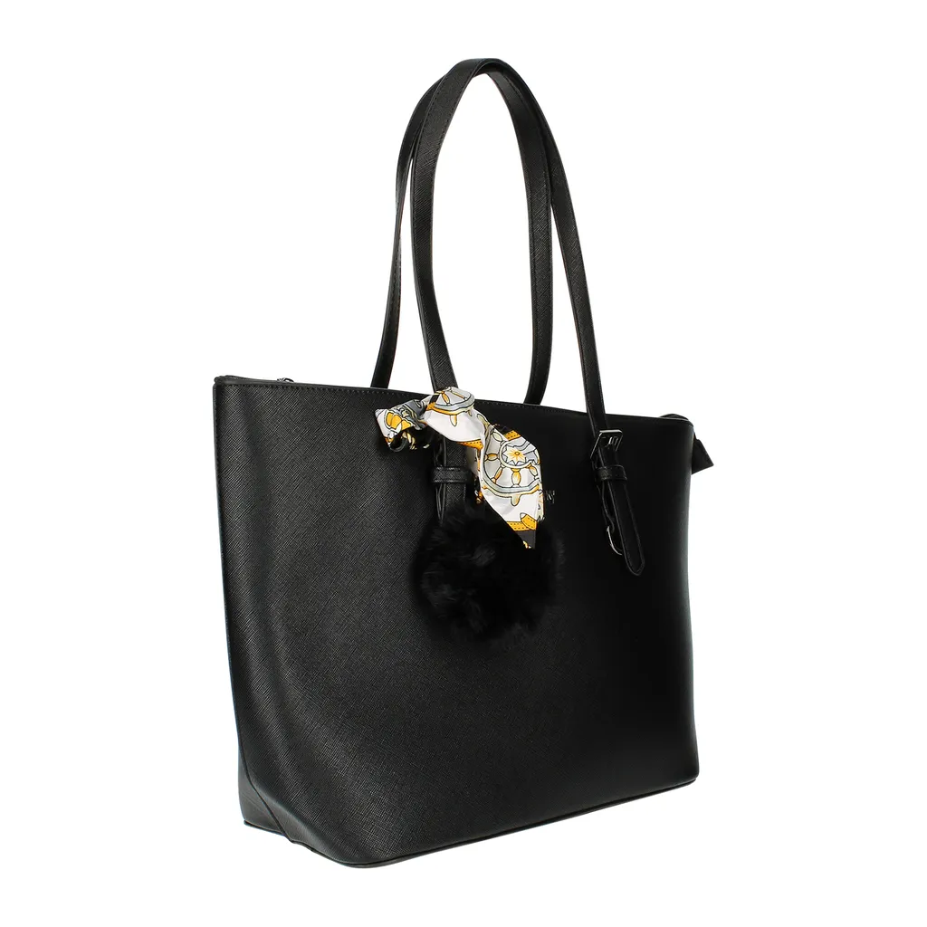 Borsa Shopping Gallantry Nera: Spazio e Stile in Ecopelle - 2