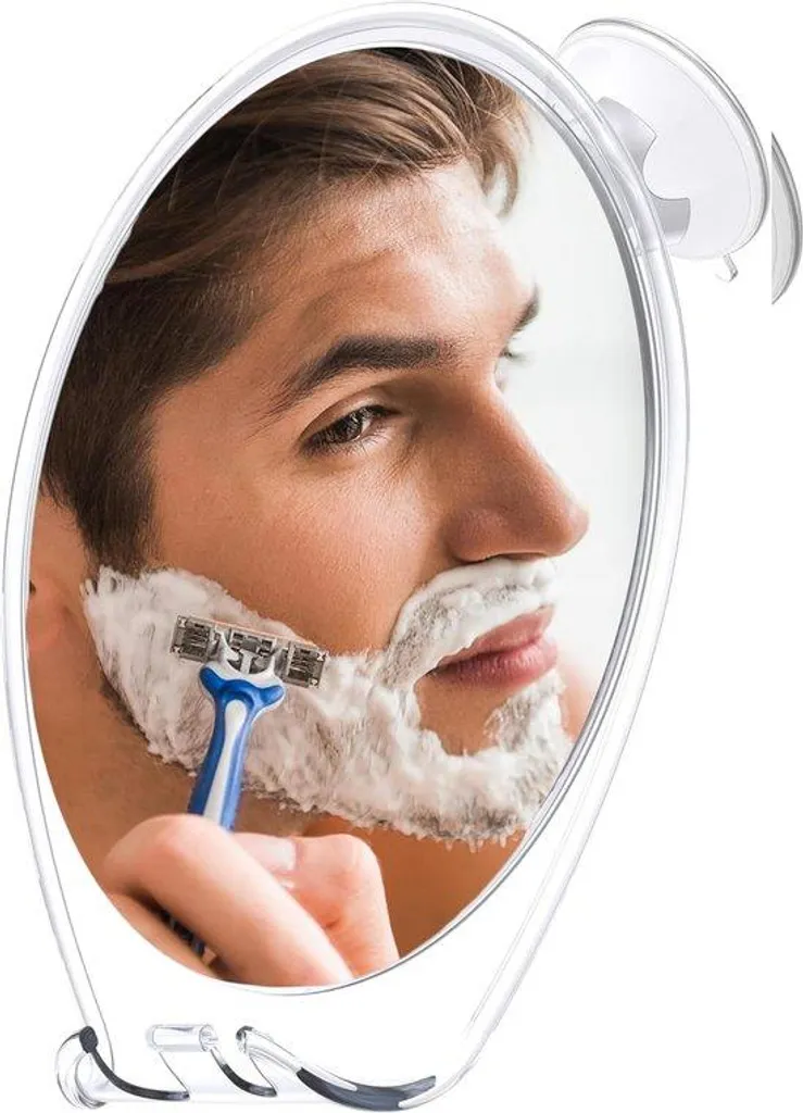 Miroir de douche anti-buée pour le rasage, miroir de rasage sans buée avec panier de douche, petit miroir mural en acrylique avec organisateur de douche, imperméable, incassable, amovible Miroir de douche anti-buée pour le rasage, miroir de rasage sans buée avec panier de douche, petit miroir mural en acrylique avec organisateur de douche, imperméable, incassable, amovible