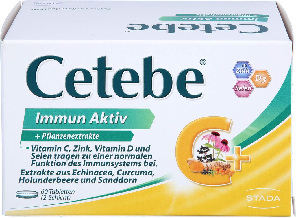 Cetebe Immun Aktiv Tabletten für eine normale Funktion des Immunsystems, 60 St. Tabletten