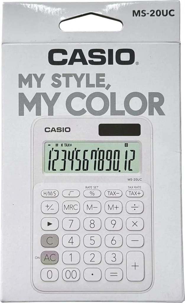 Casio 163410 Calcolatrice MS 20UC WE Desktop di Base Bianco - 3