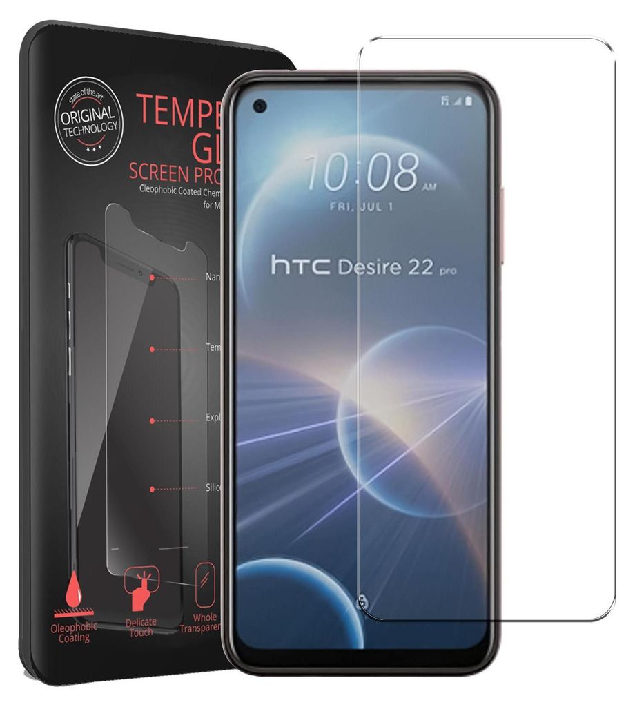 2x Schutzfolie für HTC Desire 22 Pro Handyfolie Panzer Schutz Glas Folie Displayschutz