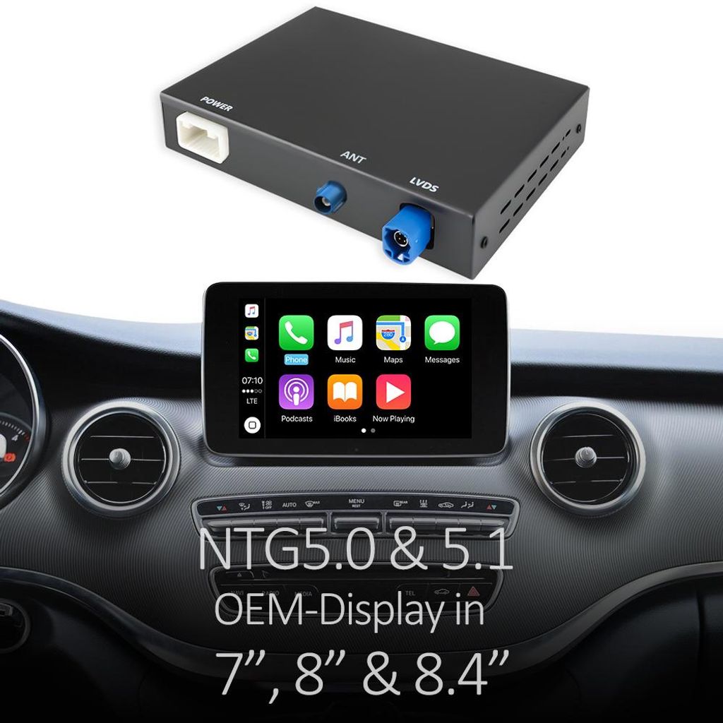 Wireless CarPlay Android Auto Nachrüstung für Mercedes Vito Produktbild 