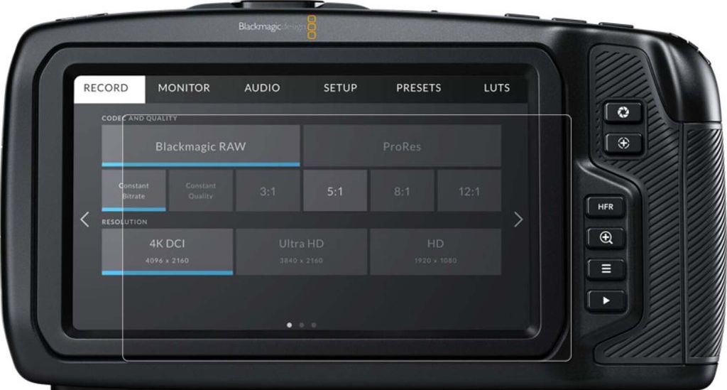 3x Schutzfolie Blackmagic Pocket Cinema Camera 6K Antireflex Displayschutzfolie Antibakteriell