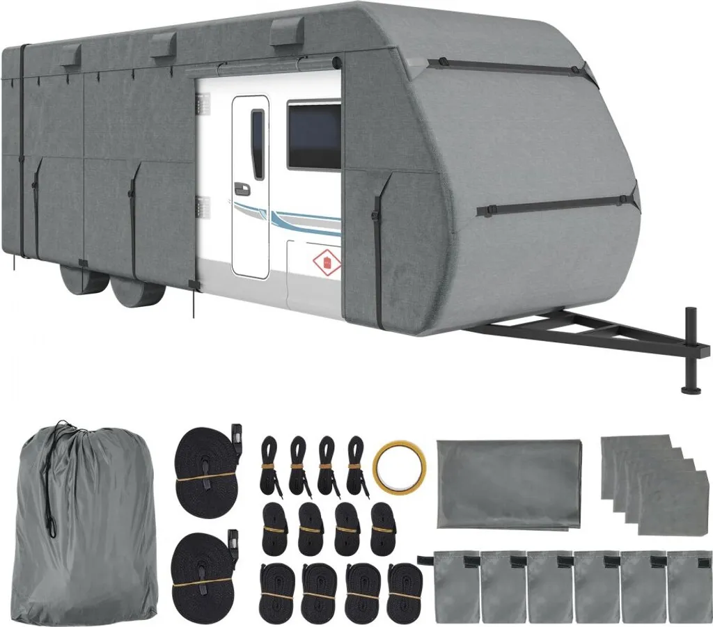Housse pour caravane anti-moisissure bâche étanche grand format 9m