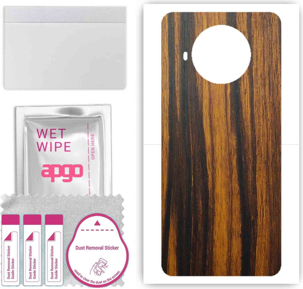 apgo Rückseite Schutzfolie, Skin, kompatibel mit Xiaomi Redmi Note 9 Pro 5G, Hinten Displayschutzfolie aus Vinylfolie, kratzfest, einfache Montage...