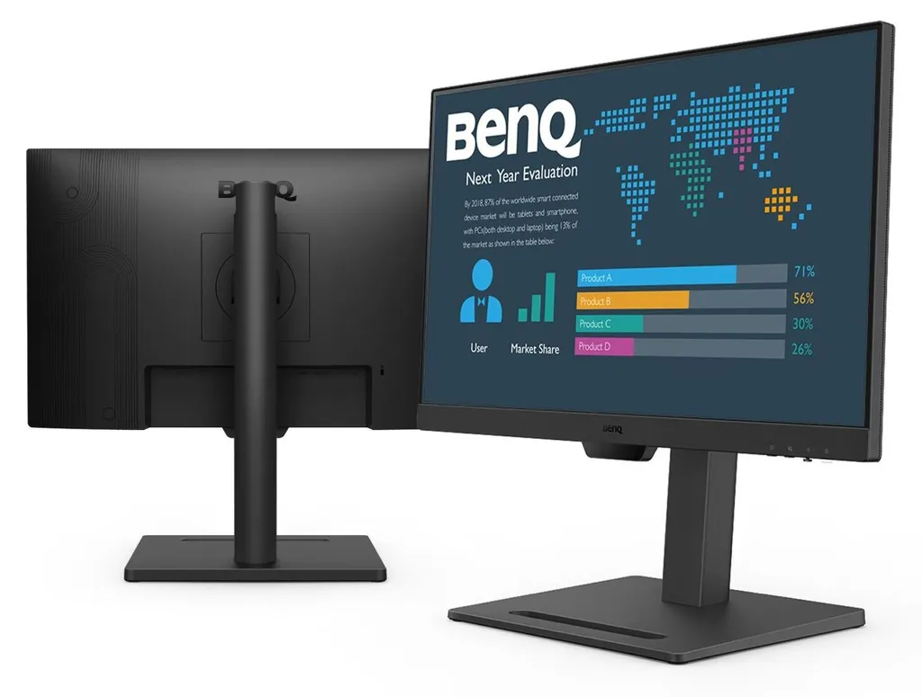 Moniteur PC Bureautique BenQ BL2490T Full HD avec Pied Réglable