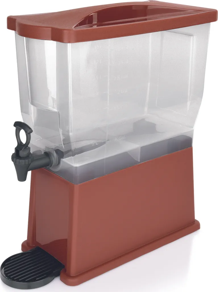 Distributore di bevande con contenitore da 14 litri, marrone