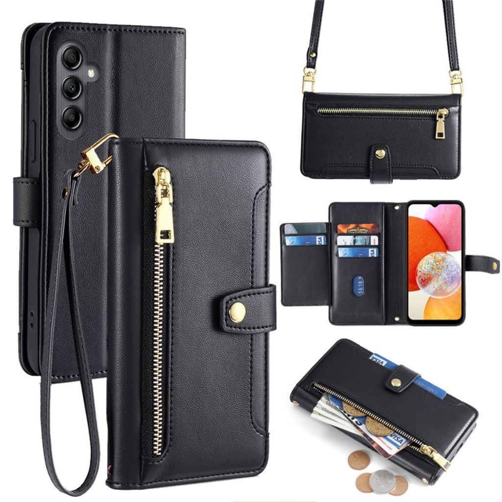 Handykette Samsung Hülle mit Band Handyhülle Kartenfächer Produktbild 