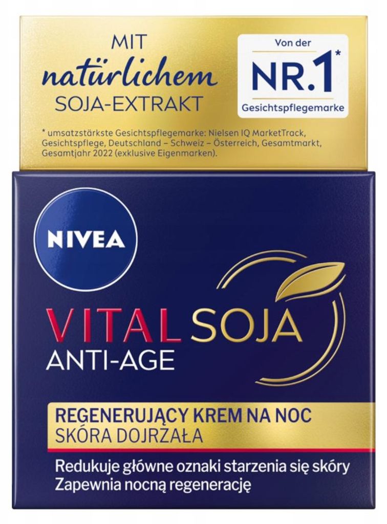 Nivea Vital Soja Anti-Age Crème régénérante de nuit, 50 ml Image du produit 