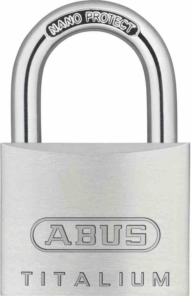 ABUS 569-500 Vorhangschoss 64TI/30 aus TITALIUM, silber