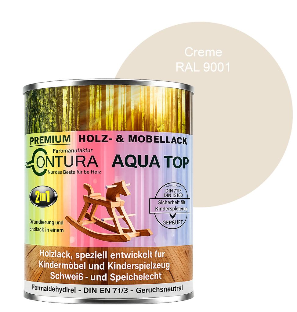 Contura 750ml. Möbellack Lack für Kinderspielzeug Buntlack Produktbild 