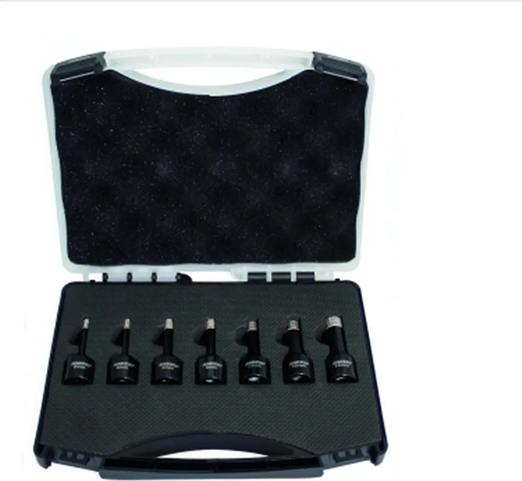 Kit Brinko DIAMANT per Foratura Piastrelle e Gres - 7 Pezzi M14 - 1