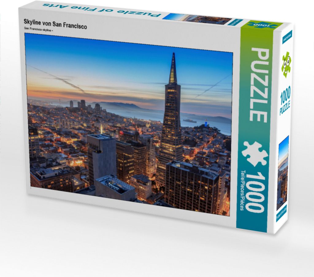 CALVENDO Puzzle Skyline von San Francisco | 1000 Teile Lege-Größe 64x48cm Foto-Puzzle für glückliche Stunden